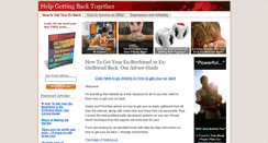 Desktop Screenshot of helpgettingbacktogether.com